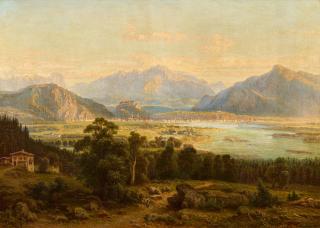 Franz Hengsbach - Blick auf Salzburg.