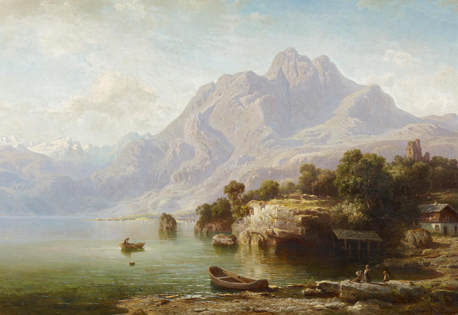 Franz Hengsbach - Blick vom Vierwaldstätter See auf den Berg Pilatus in der Schweiz.