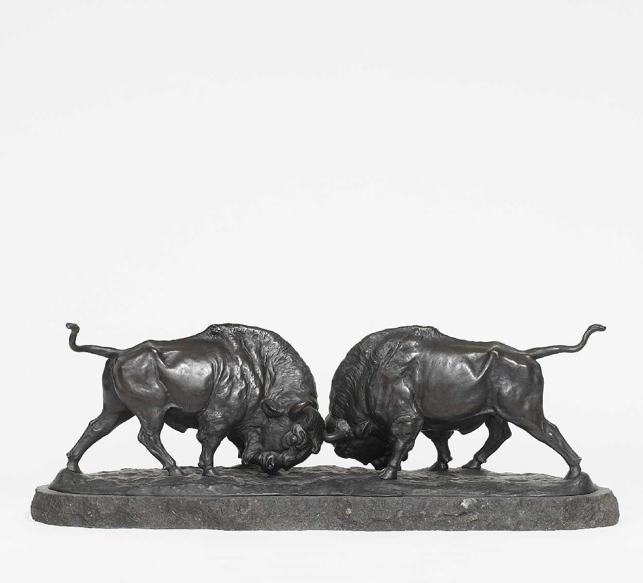 Franz Iffland - Kämpfende Büffel