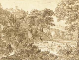 Franz Innocenz Josef Kobell - Shepherdesses in a wooded landscape