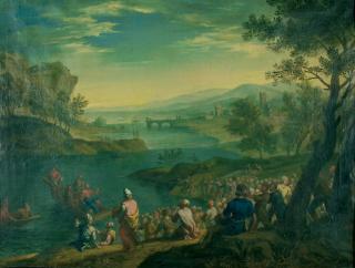 Franz Joachim Beich - Christus predigt am See Genezareth.