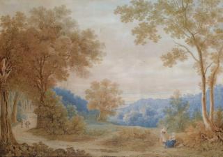 Franz Kaisermann - A: View Of Rome At Sunset From Frascati B: View Of Villa Frascati From Villa Conti At Sunrise