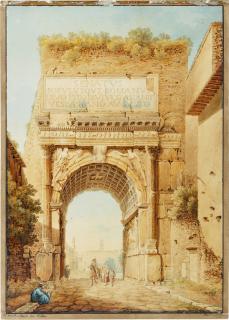 Franz Kaisermann - View of the Arch of Titus, Rome