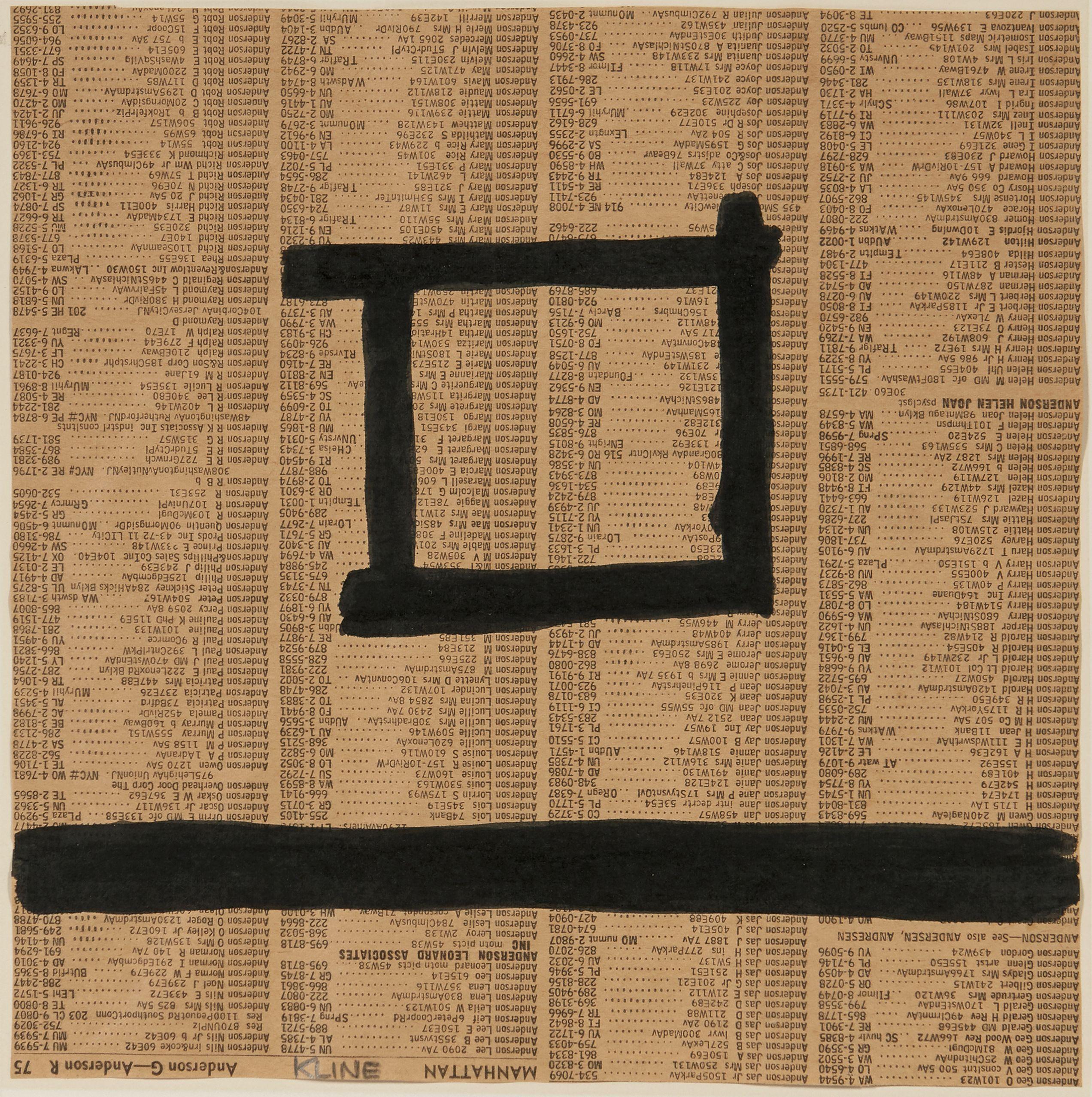 Franz Kline - Untitled, circa 1950s