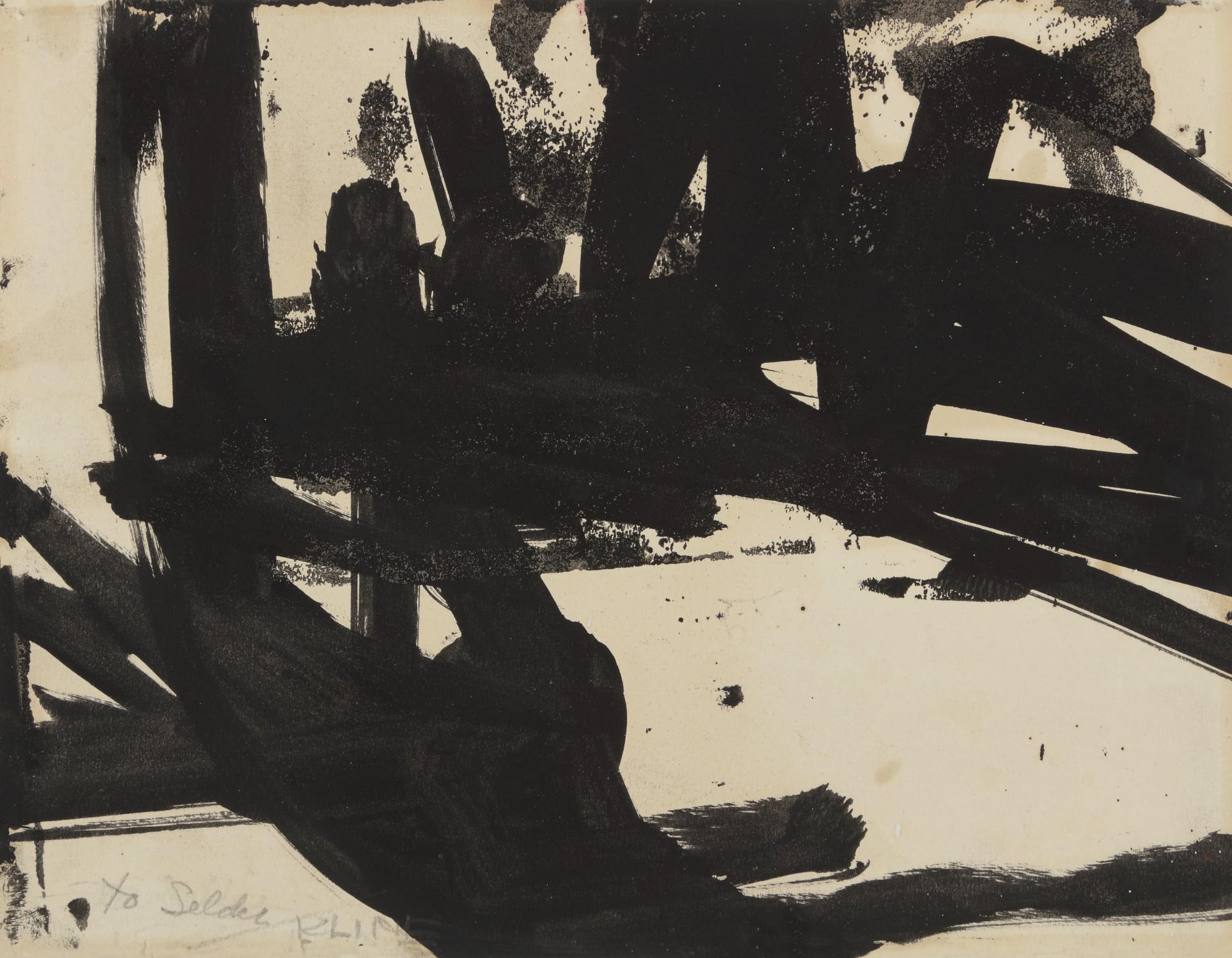 Franz Kline - Untitled (Study for Untitled, 1957)
