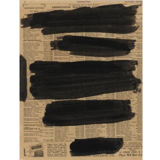 Franz Kline - Untitled (Telephone Book Drawing)