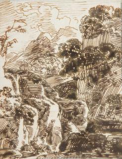 Franz Kobell - 3 Bll.: Felsige Landschaften.