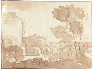 Franz Kobell - Album mit 48 Bll.: Landschaftszeichnungen