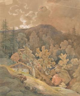 Franz Kobell - Die Wetzsteinmühle bei Ohlstadt.