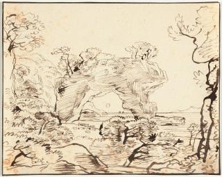 Franz Kobell - Felsentor am Meer