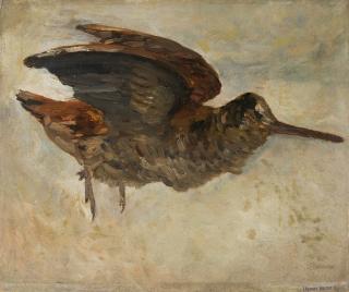 Franz Kobell - Flusslandschaft mit Anglern, im Hintergrund eine Burgruine.