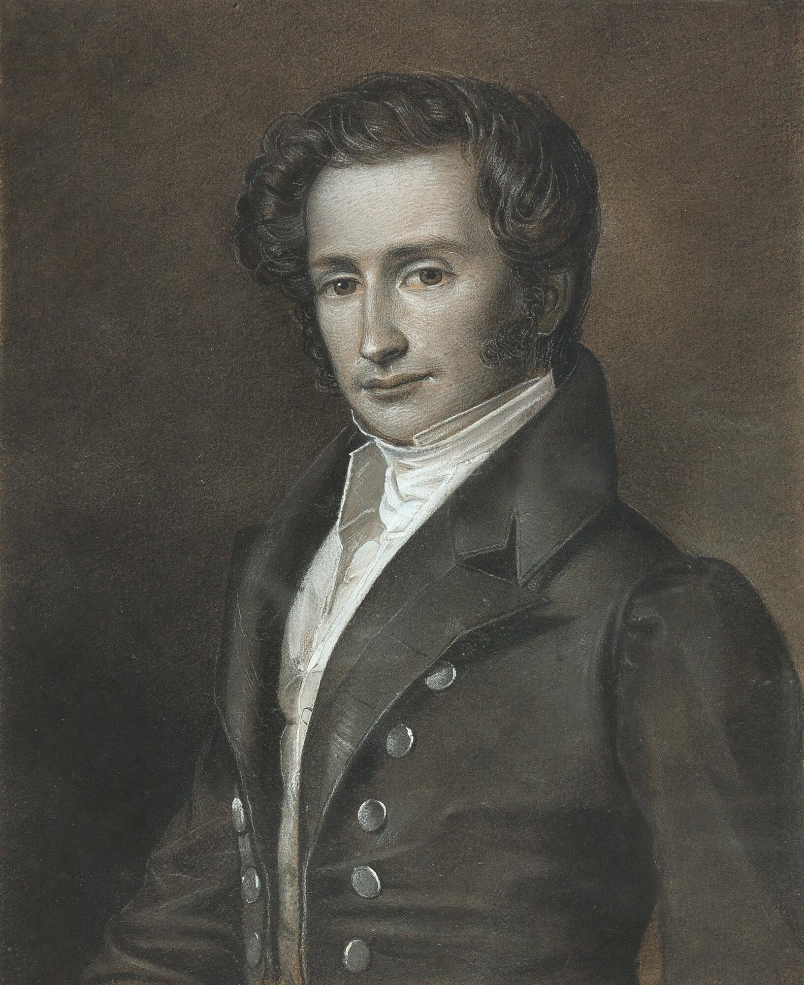 Franz Krüger - Porträt des Malers Gaston Lenthe.