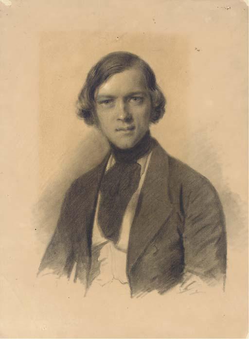 Franz Krüger - Portrait of a man, bust-length