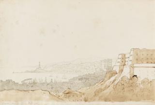 Franz Ludwig Catel - Blick auf den Hafen von Genua