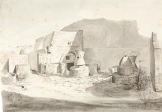 Franz Ludwig Catel - „Bottega di fornaio a Pompeji“.