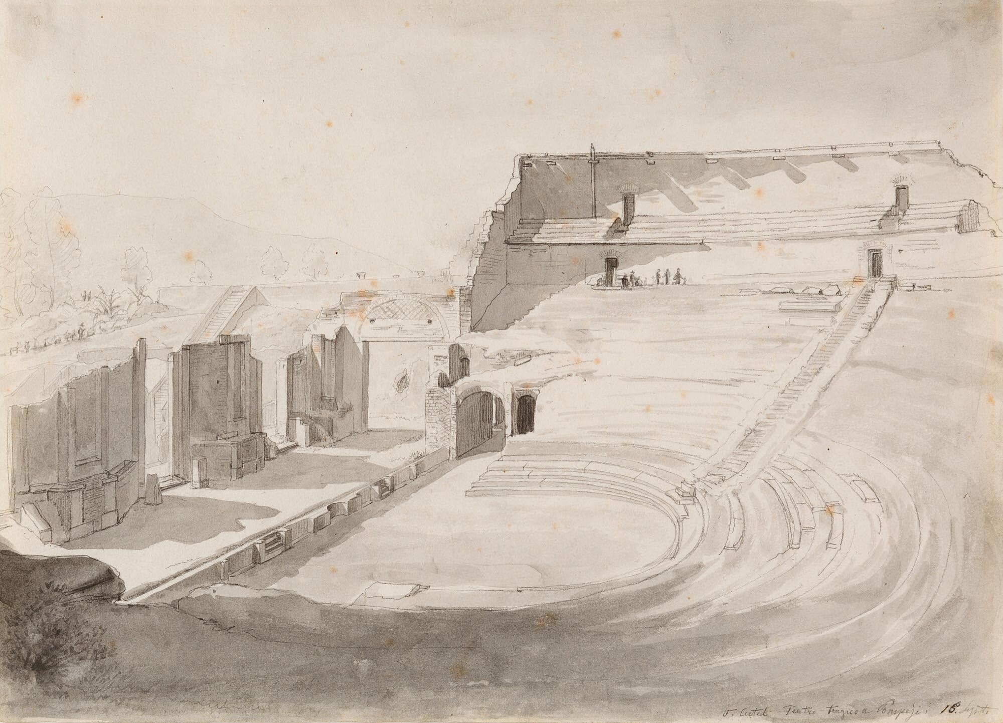 Franz Ludwig Catel - „Teatro tragico a Pompeji“.