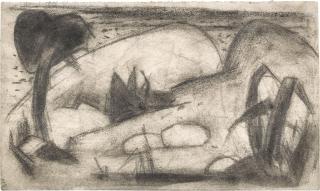 Franz Marc - Abstrahierte exotische Landschaft (Abstract Exotic Landscape)