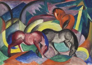 Franz Marc - Drei Pferde
