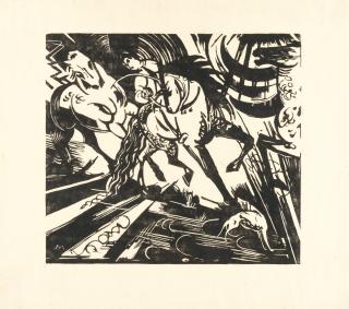 Franz Marc - Reitschule nach Ridinger