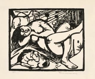 Franz Marc - Schlafende Hirtin (Lankheit 829)