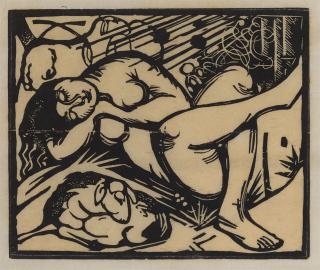 Franz Marc - Schlafende Hirtin