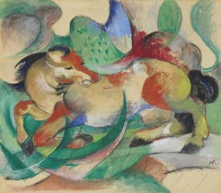Franz Marc - Springendes Pferd