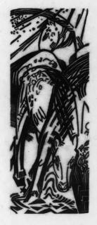 Franz Marc - Trinkendes Pferd (Lankheit 832)