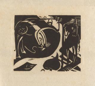 Franz Marc - Zwei Fabeltiere