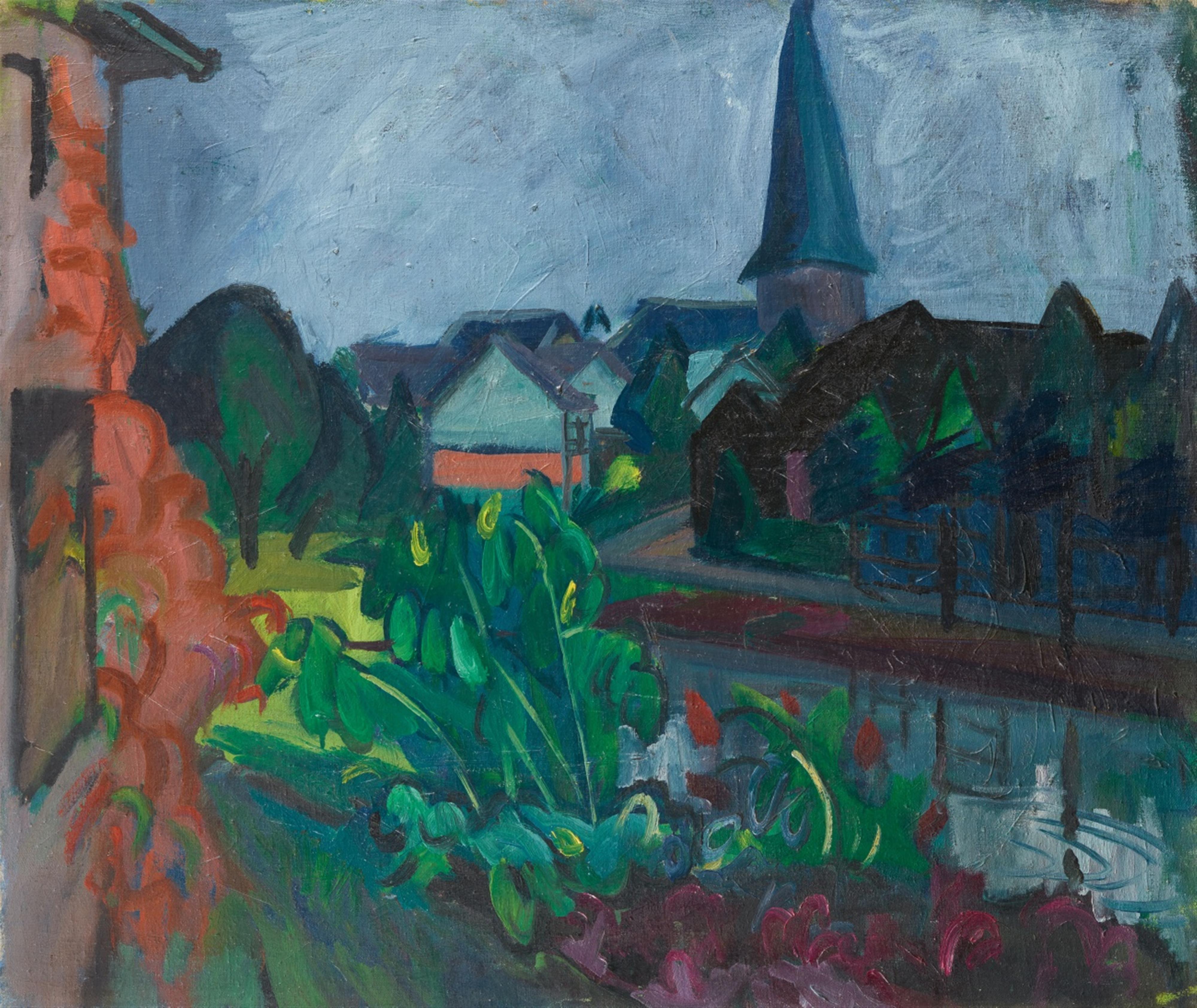 Franz Maria Jansen - Winterscheid. Verso: Kl. Bröltalbild (Neunkirchen)