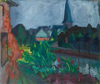 Franz Maria Jansen - Winterscheid. Verso: Kl. Bröltalbild (Neunkirchen)