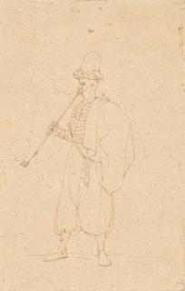 Franz Pforr - Orientale mit Pfeife.