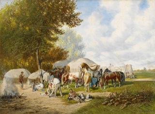 Franz Quaglio - Im Feldlager