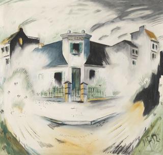 Franz Radziwill - Haus und Strassenecke (Das Gewitter)