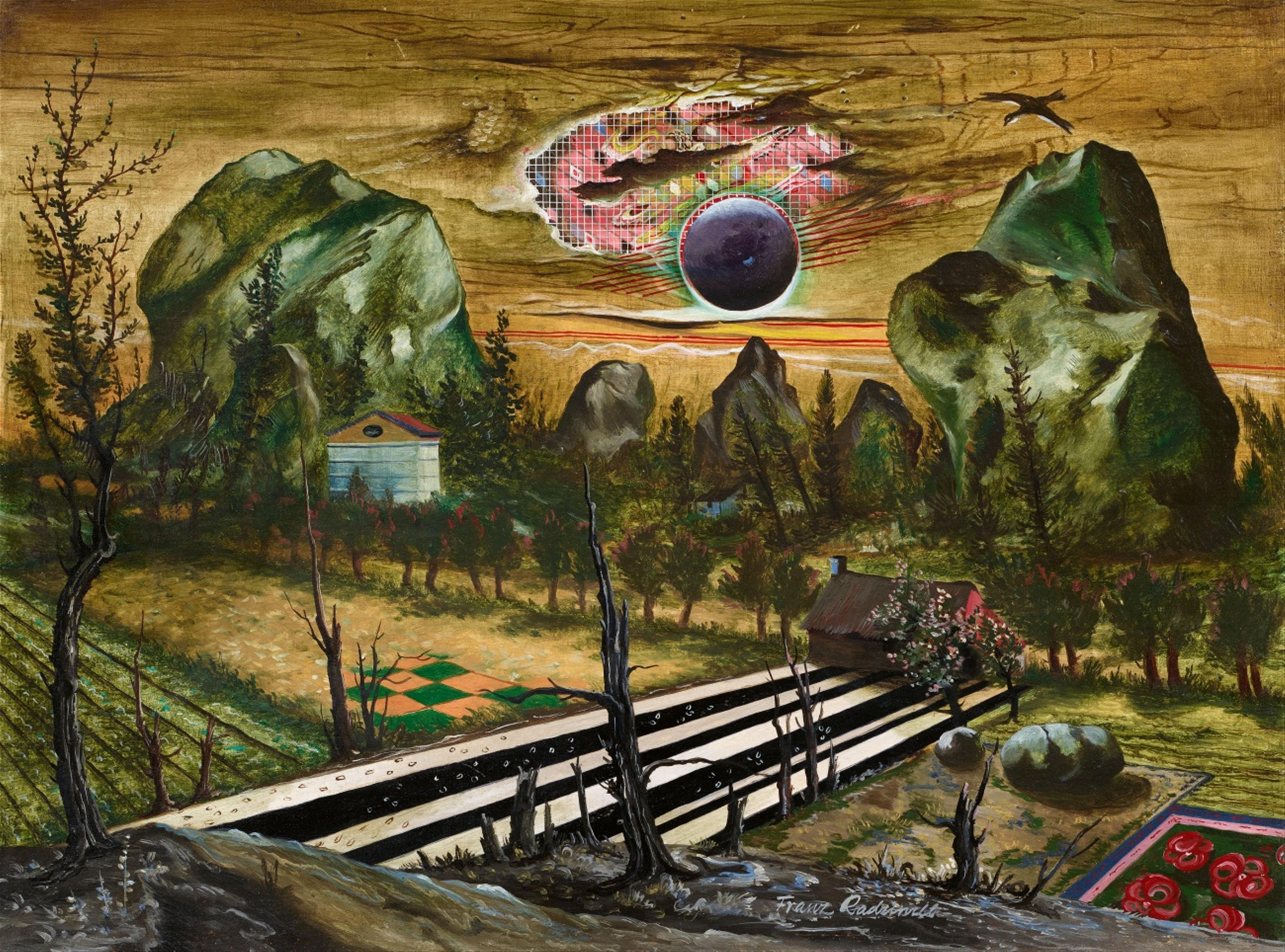 Franz Radziwill - Landschaft mit zwei Felsen