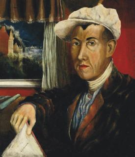 Franz Radziwill - Selbstbildnis mit weisser Kappe