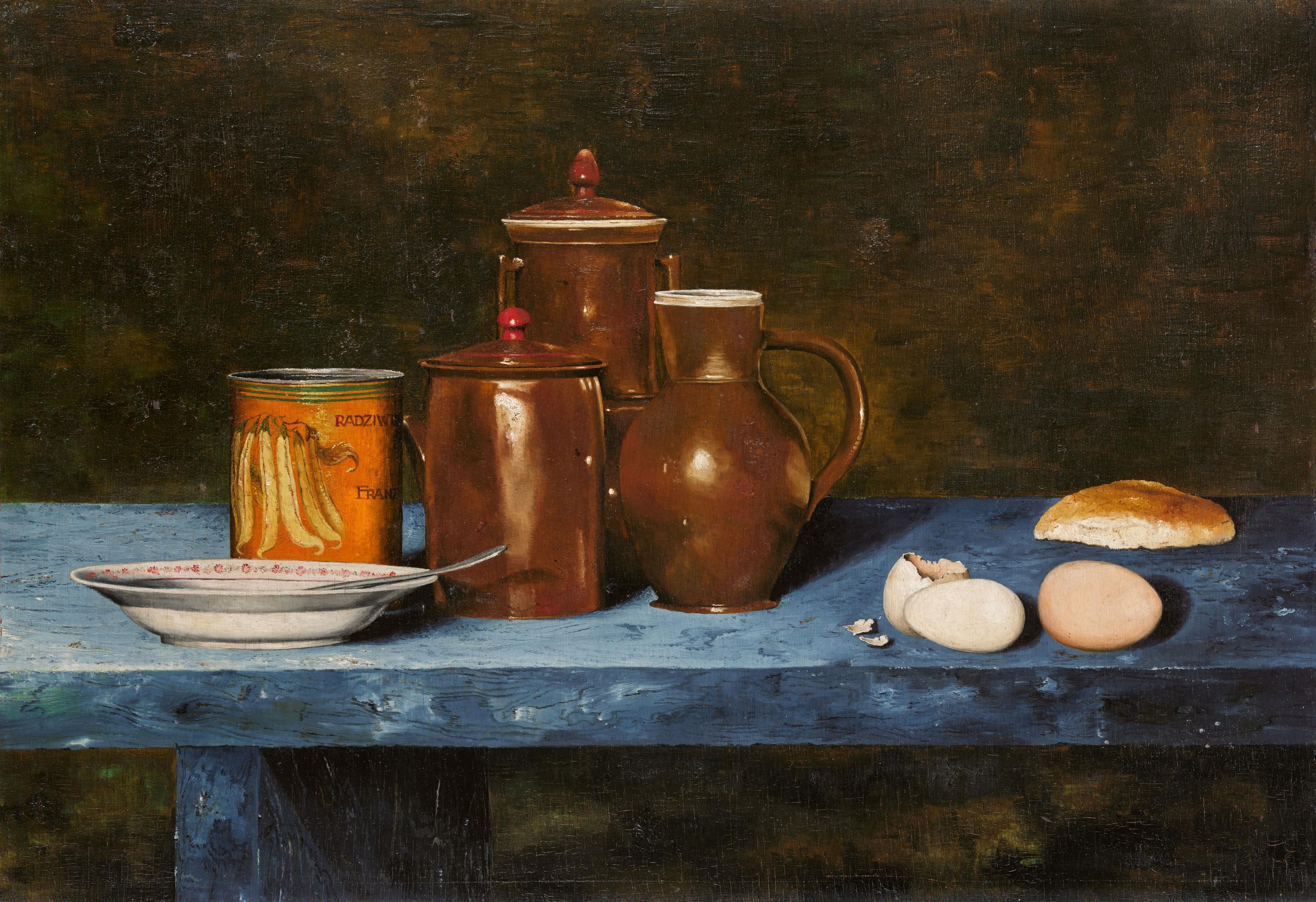 Franz Radziwill - Stilleben mit drei braunen Krügen