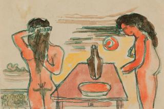 Franz Radziwill - Zwei weibliche Akte bei der Toilette (Postkarte).