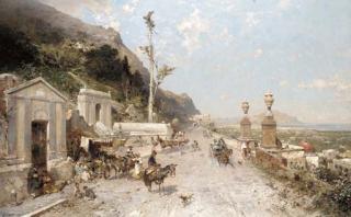 Franz Richard Unterberger - La Strada Monreale, Palermo
