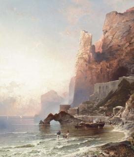 Franz Richard Unterberger - Rocca D\'Amalfi