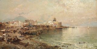 Franz Richard Unterberger - Torre del Greco, Bay of Naples