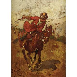 Franz Roubaud - Cossack Horseman
