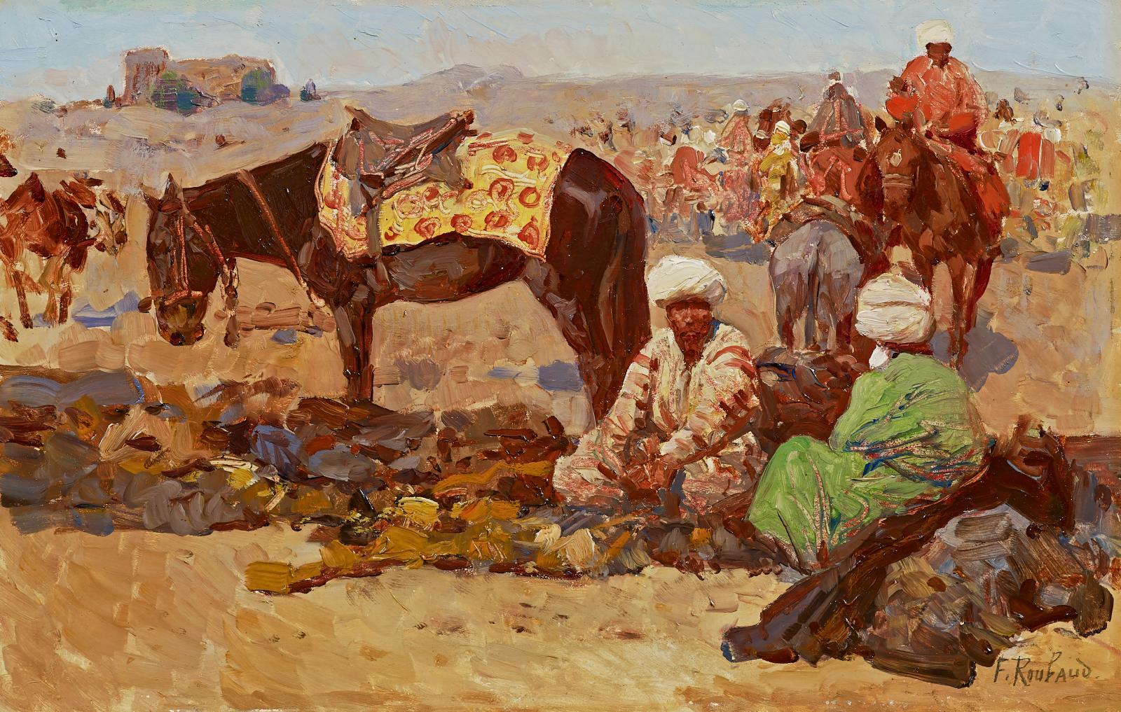 Franz Roubaud - Rast in der Wüste