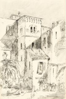 Franz Skarbina - Der Gartenpavillon.