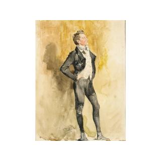 Franz Skarbina - \'Der Komödiant\'