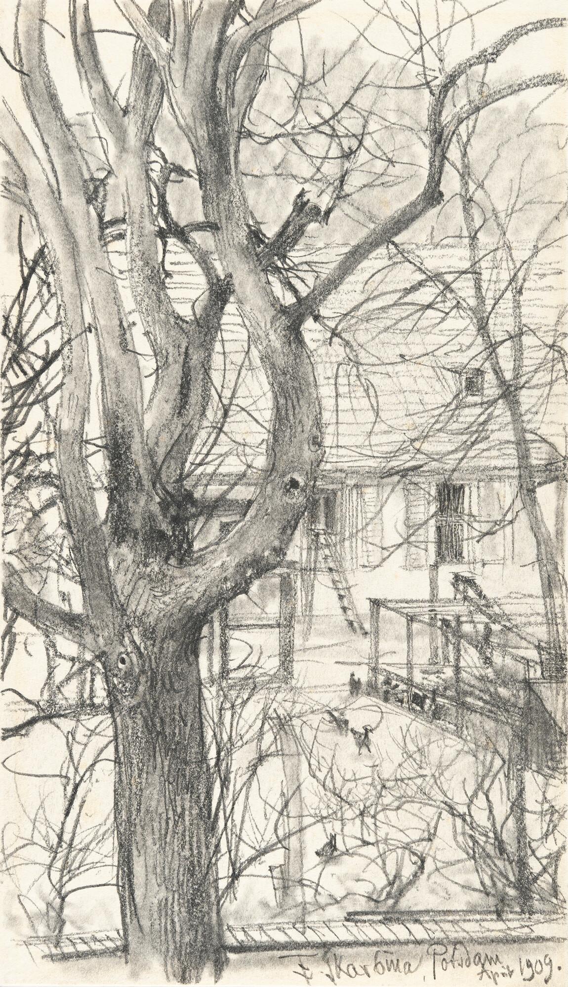 Franz Skarbina - Ein Haus in Potsdam