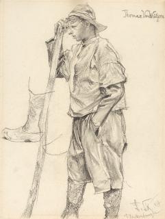 Franz Skarbina - Porträt Thomas van Wülpen.