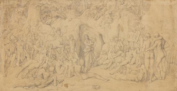 Franz Theodor Grosse - Die Argonauten bei Chiron, dem Gesang des Orpheus lauschend