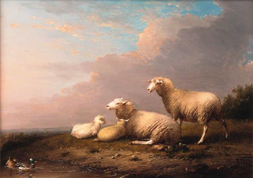Franz Van Severdonck - Sheep in a landscape