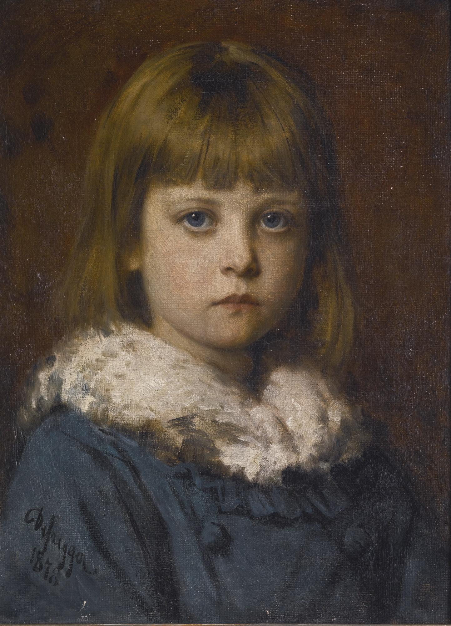 Franz Von Defregger - Austrian ein Junges Mädchen (The Little Girl)