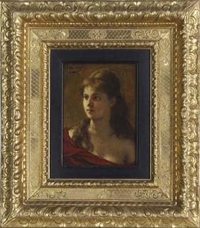 Franz von Defregger - Mädchenporträt